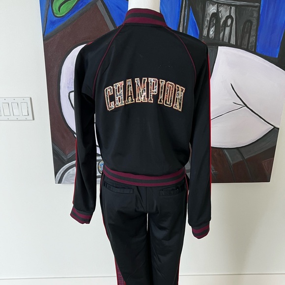 Champion Women’s Block Floral Logo Tracksuit Jacket and Pants size S-XS - Picture 9 of 16